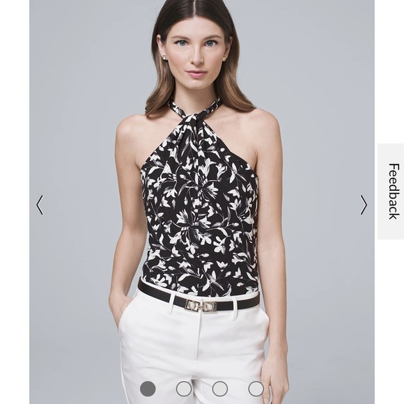 Beautiful whitehouse blackmarket halter top - Picture 1 of 9